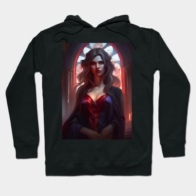 Beautiful Vampire Lady Hoodie by PrancingPeekees